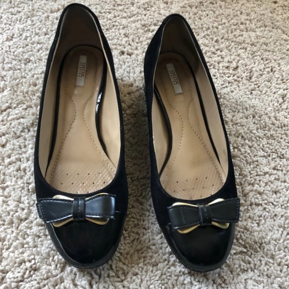 Suede ballerinas